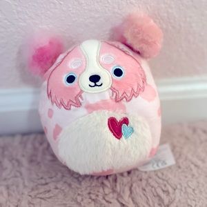 Magnis pink valentine dog 5 inch squishmallow